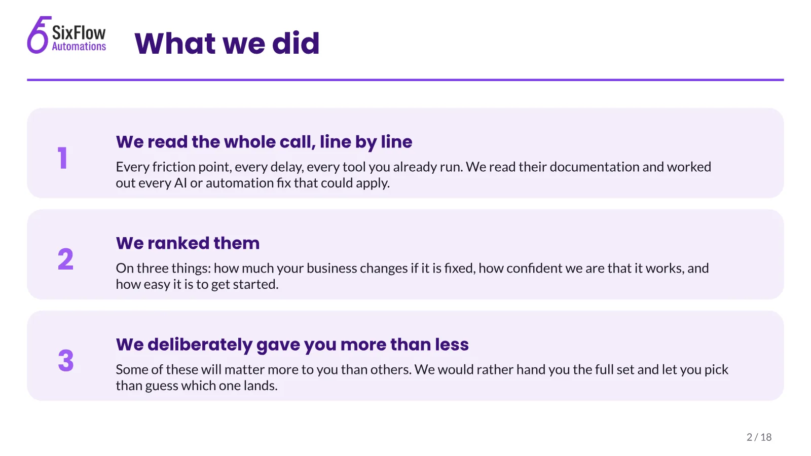 A website telling Google not to list it, slide 2 of 18