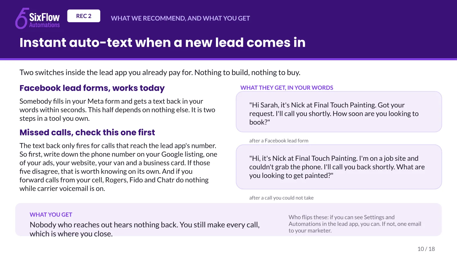A website telling Google not to list it, slide 10 of 18