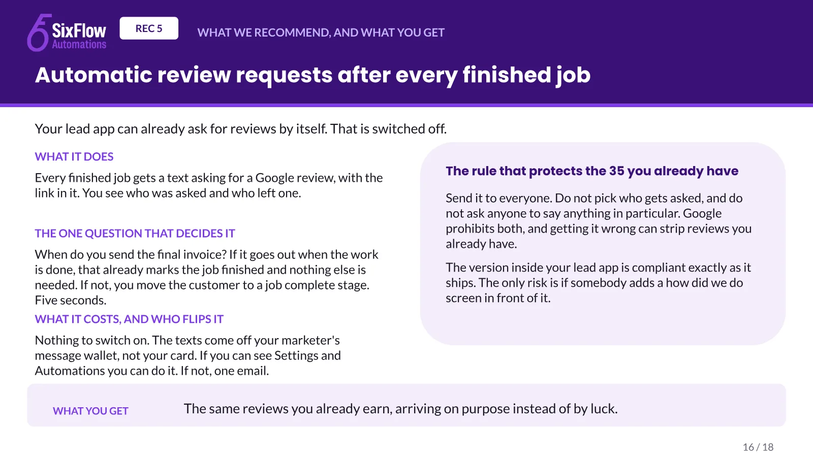 A website telling Google not to list it, slide 16 of 18