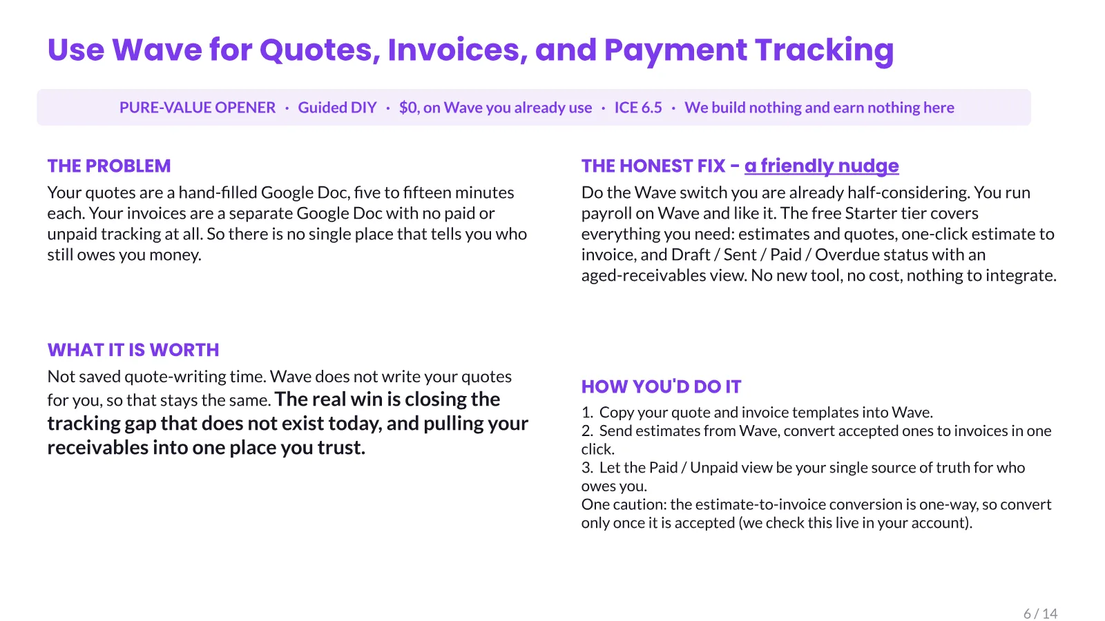 The agency that ran on its owner's memory, slide 6 of 14