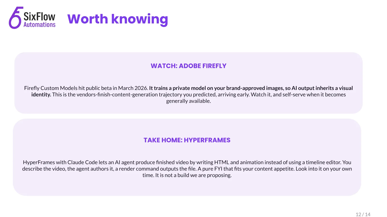 The agency that ran on its owner's memory, slide 12 of 14
