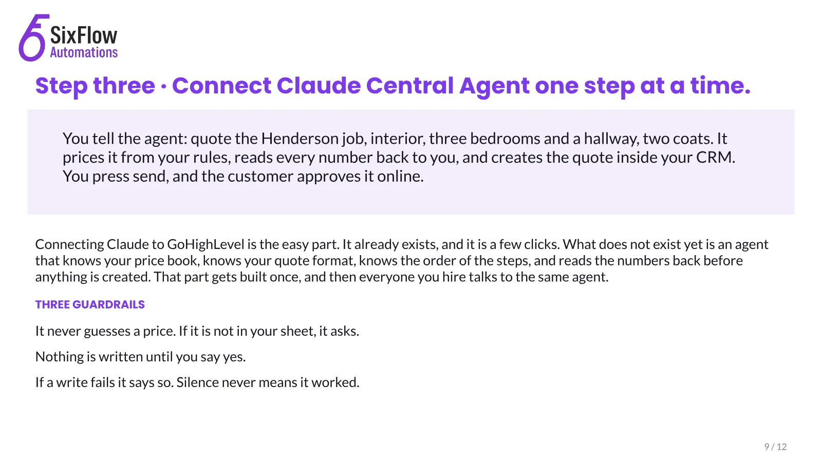 One Claude, connected to everything, slide 10 of 13